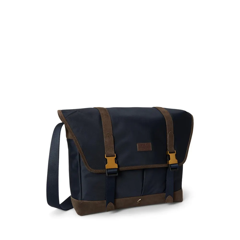 Polo Ralph Lauren Suede Trim Messenger Bag detail 2