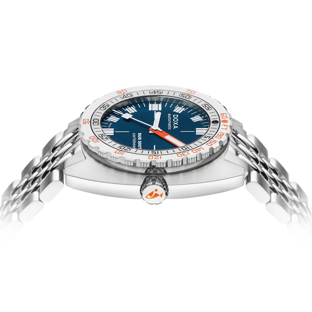 DOXA Sub 300T Caribbean 42.5mm Mens Watch in Blue, additional product view 3