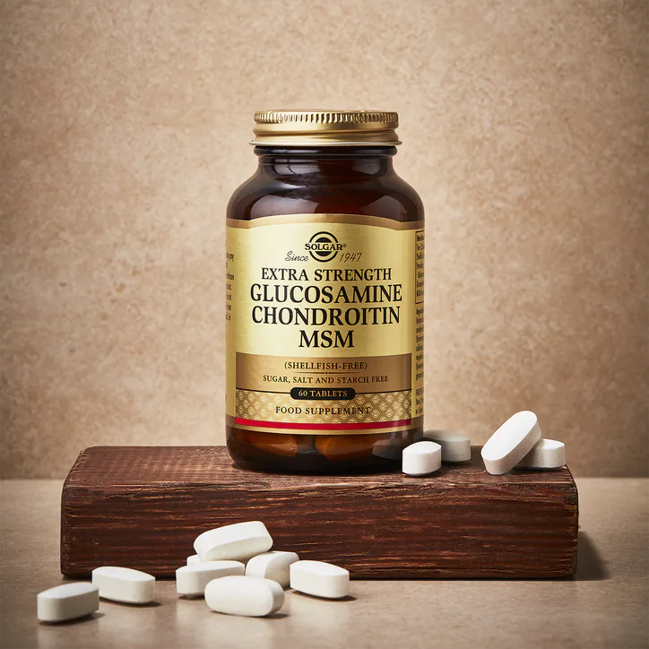 Solgar Extra Strength Glucosamine Chondroitin MSM 60 Tablets detail 2