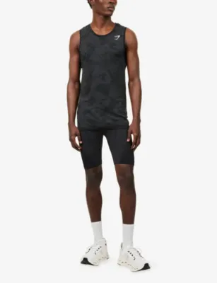 GYMSHARK Geo Seamless Stretch-Woven Tank Top detail 2