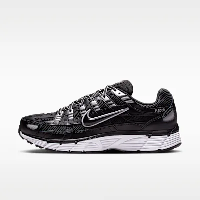 Nike P-6000 Shoes - Black/White/Metallic Silver/Black