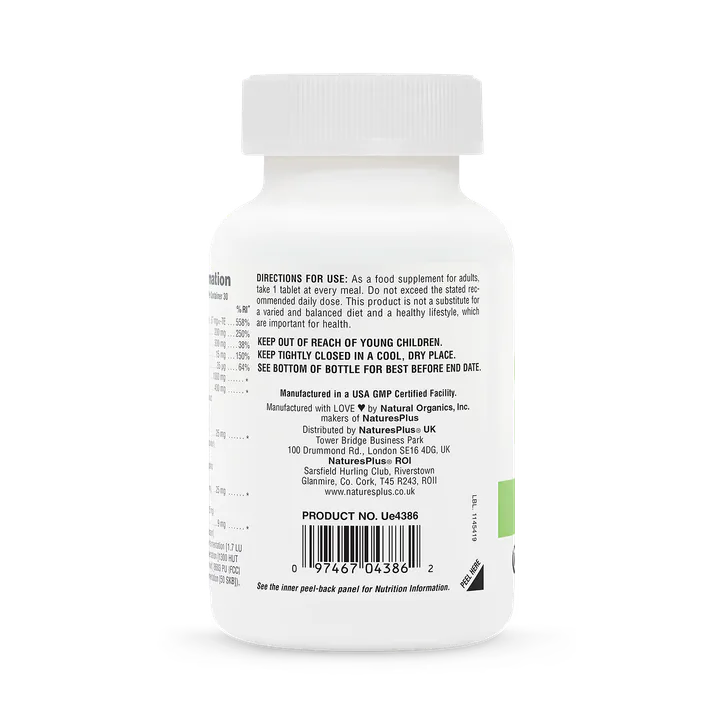 NaturesPlus GI NUTRA™ Bi-Layered Tablets - L Glutamine, Digestive Enzymes and Microbiome Blend, 90 Tablets detail 3