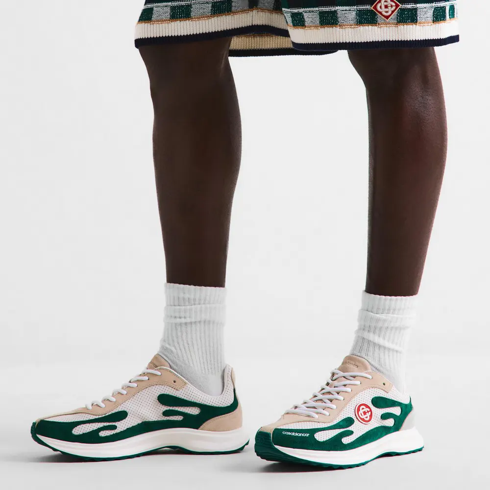 Casablanca Casa Stade Runner Sn64 in White/Green, additional product view 3