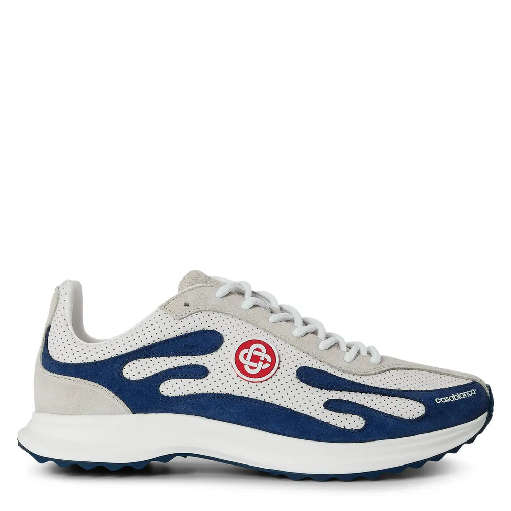 Casablanca Casa Stade Runner Sn64 in White/Blue – Footwear