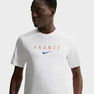 Nike FFF Primary Men's Nike Dri-FIT Football T-Shirt - White/Game Royal