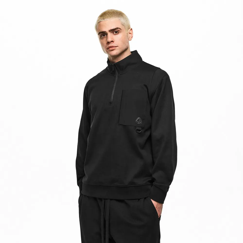 Moose Knuckles Men's 1/4 Zip Fleece detail 3