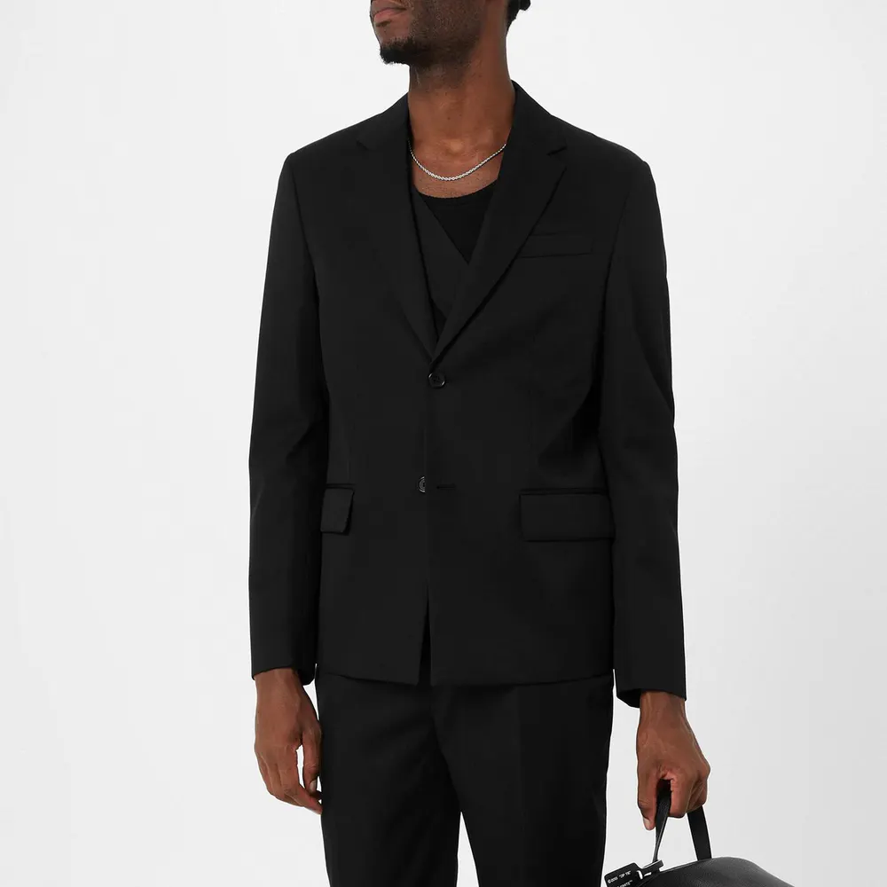Off White Men's - Embroidered Wool Long Sleeve Blazer detail 3