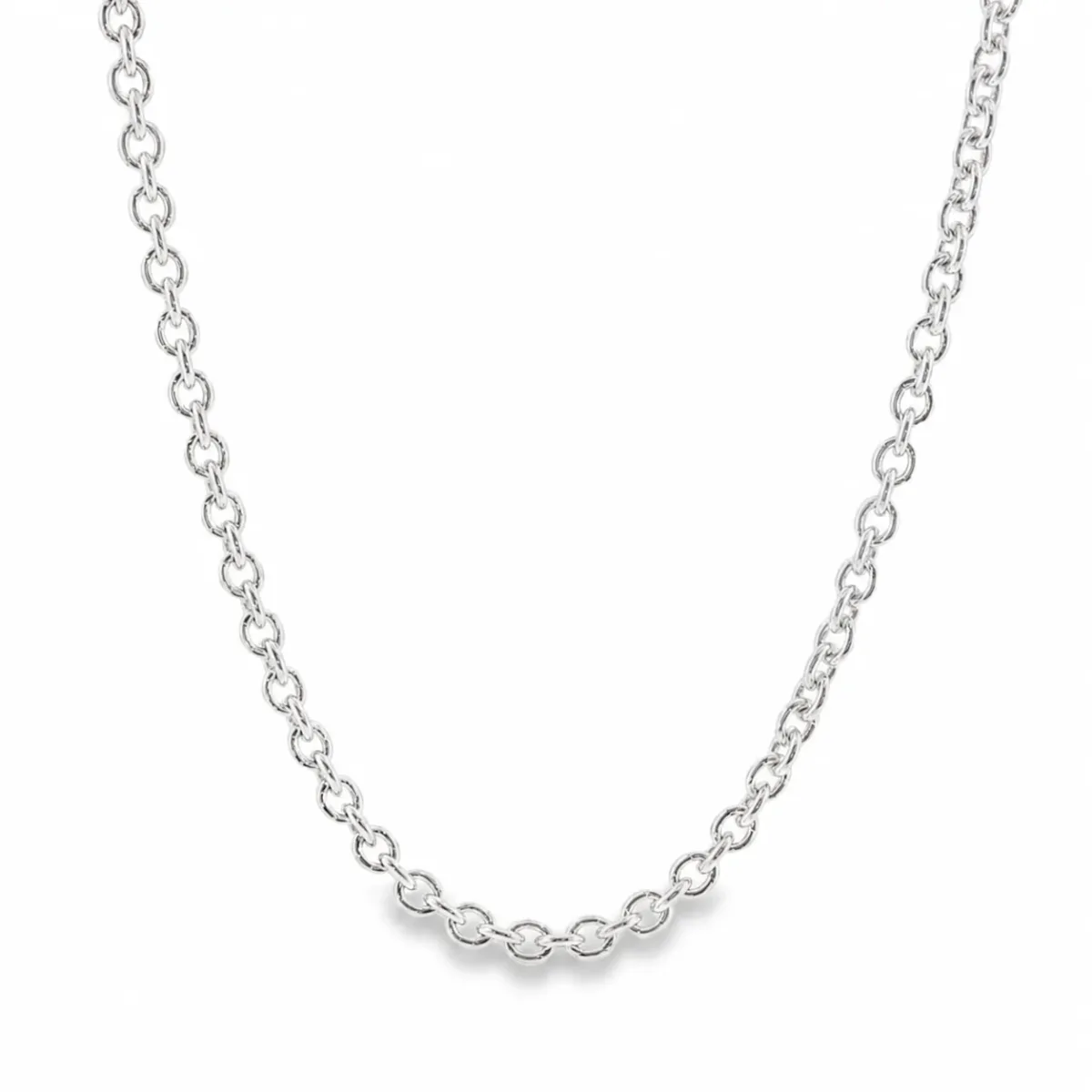 JALGAS - ALESSI DOMENICO Palladium Silver Rolo Chain 3.6mm 71447 – Chain