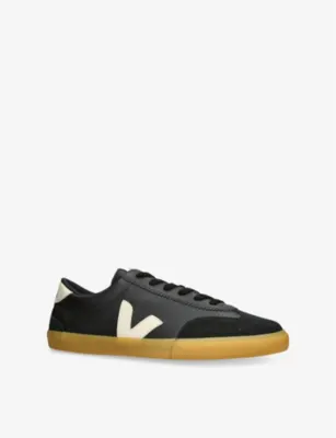 VEJA Volley Low-Top Leather Trainers - EUR 45 / 11 UK MEN in BLK/OTHER, additional product view 3