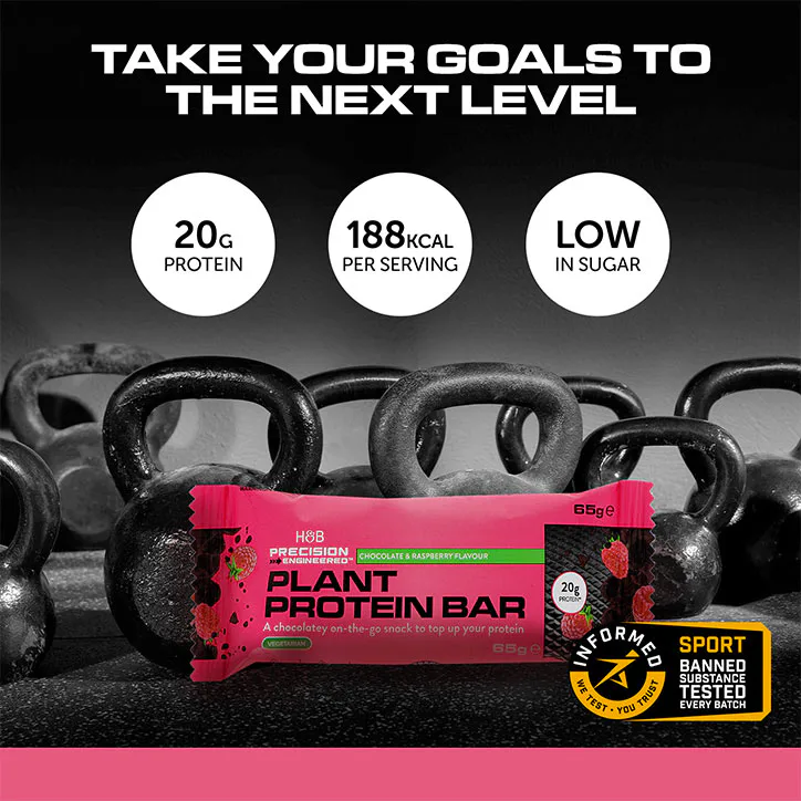 Precision Engineered Plant Protein Bar Dark Chocolate Raspberry 65g detail 2