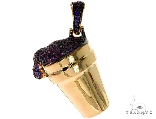 RINA - For Him FACTORY 14K Yellow Gold Lean Pendant 57676 in Rose Gold – Pendant