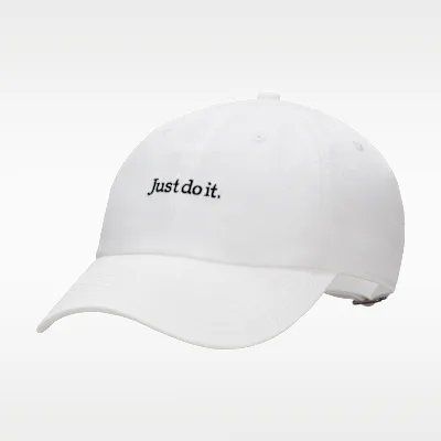 Nike Club Unstructured JDI Cap - White/Black