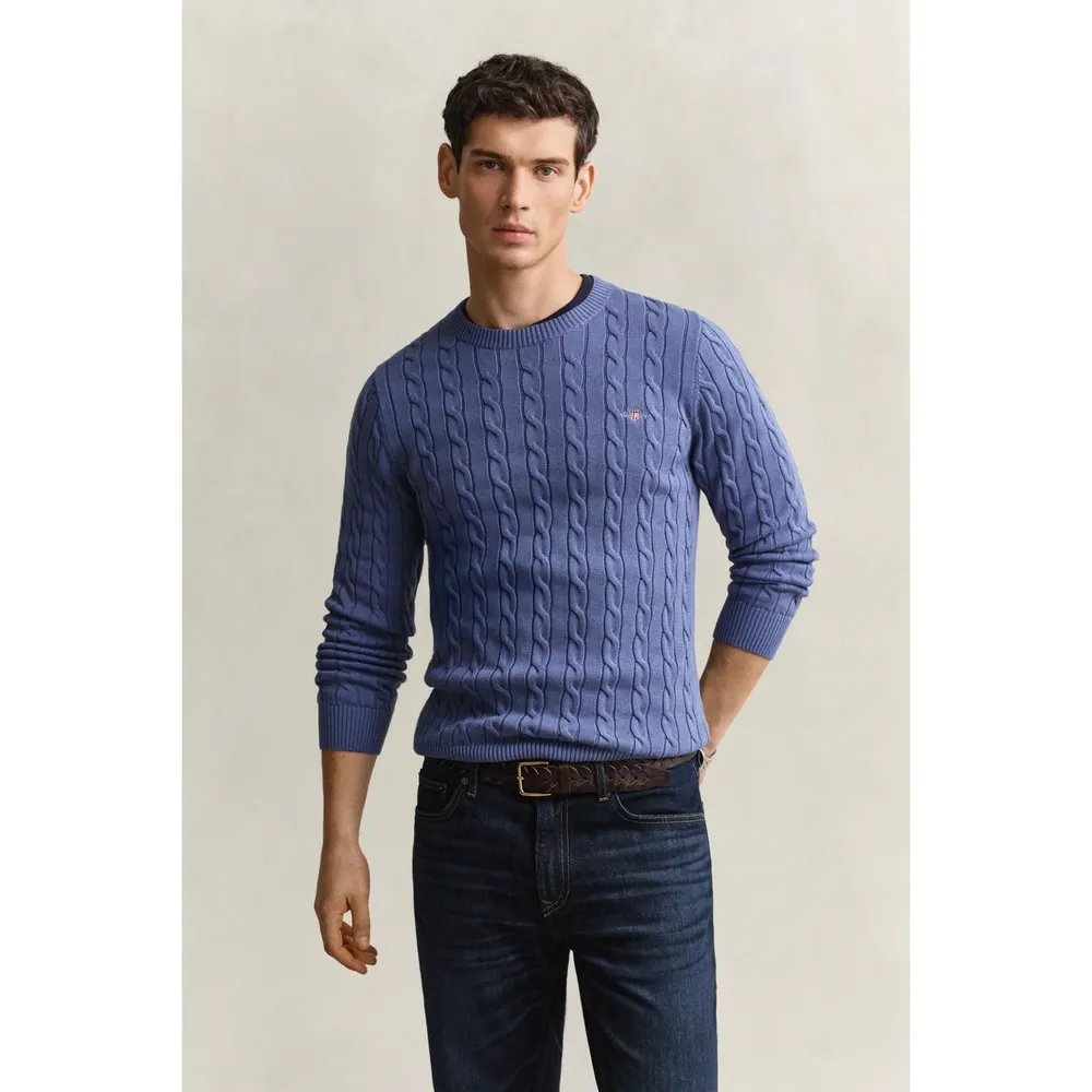 Gant Men's Cable-Knit Cotton Jumper detail 2