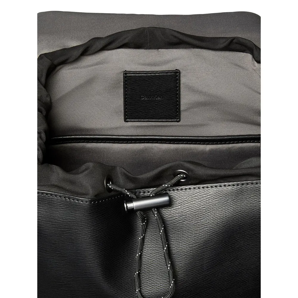 Calvin Klein Emblem Flap Backpack detail 3