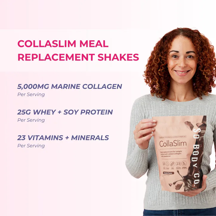 So Body Co. So Body Co CollaSlim Meal Replacement Shake with Added Marine Collagen Strawberry 40g X 20 Meals, additional product view 2