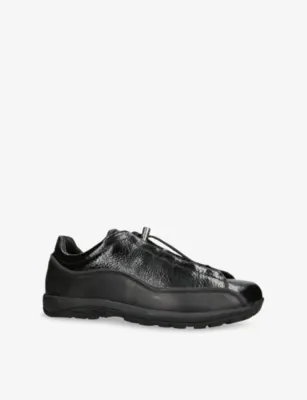 DIEMME Licata Leather Trainers - EUR 42 / 8 UK MEN in BLACK, additional product view 3