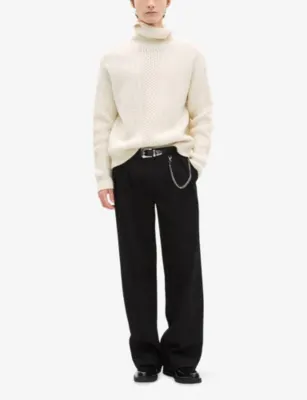 THE KOOPLES Textured Roll-Neck Wool-Blend Jumper detail 2