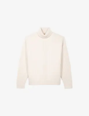 THE KOOPLES Textured Roll-Neck Wool-Blend Jumper