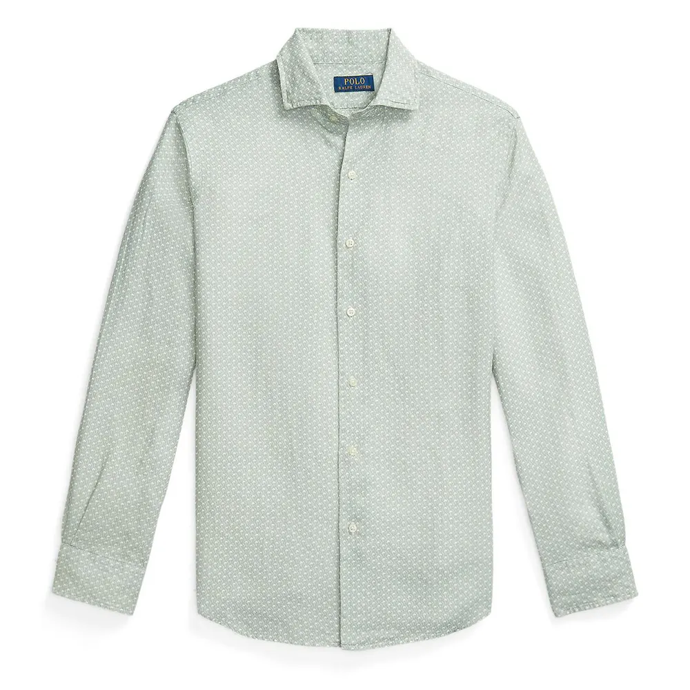 Polo Ralph Lauren Custom Fit Mallet-Print Linen Shirt