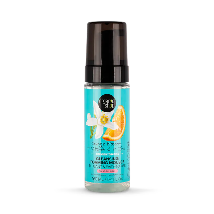 Organic Shop Orange Blossom Intense Hydration Cleansing Foaming Mousse 160ml