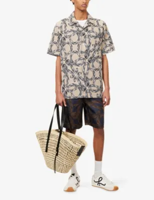 LOEWE x Paula's Ibiza Printed Silk Shorts detail 2