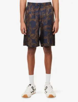 LOEWE x Paula's Ibiza Printed Silk Shorts detail 3