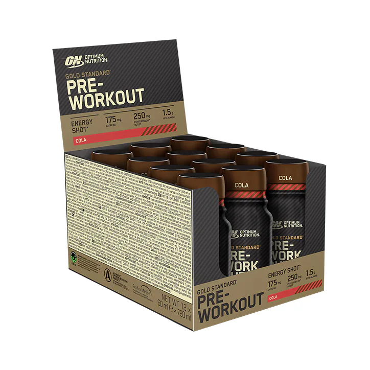 Optimum Nutrition Gold Standard Pre-Workout Cola Shot 60ml, additional product view 2