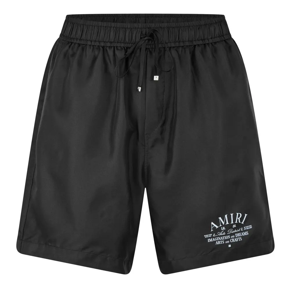 Amiri Men's Art Dstrt Woven Tracksuit Shorts