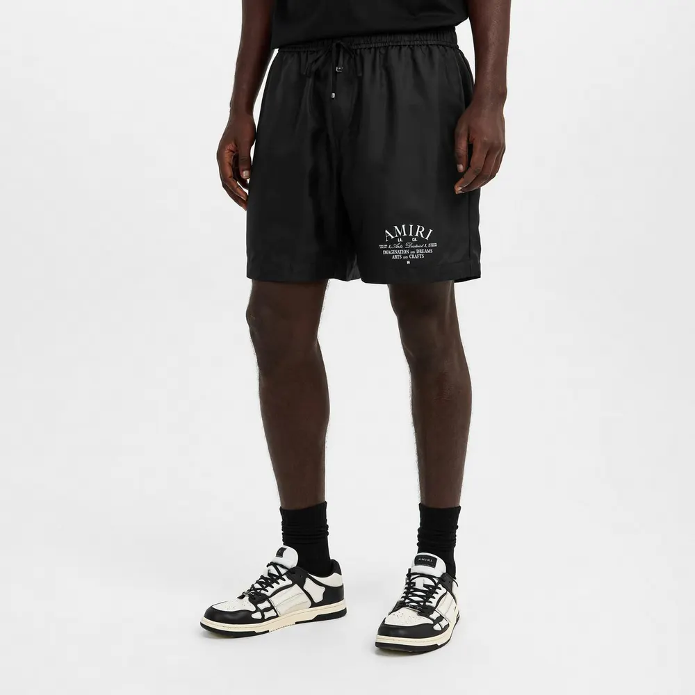 Amiri Men's Art Dstrt Woven Tracksuit Shorts detail 3