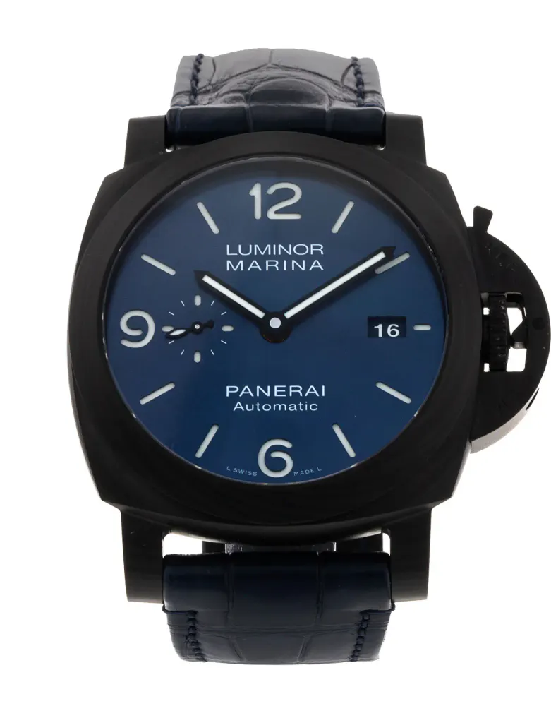 Panerai Luminor Marina Carbotech PAM01664 — 2021 — Excellent in Blue Quarter Arabic – Pre-owned watches