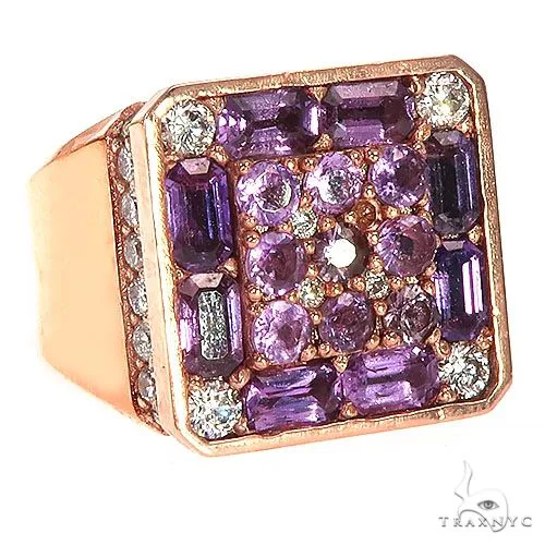 PIA - For Him GEMSTONES Royal Sapphire Diamond Pinky Ring 67290 in Rose / 5 – Ring