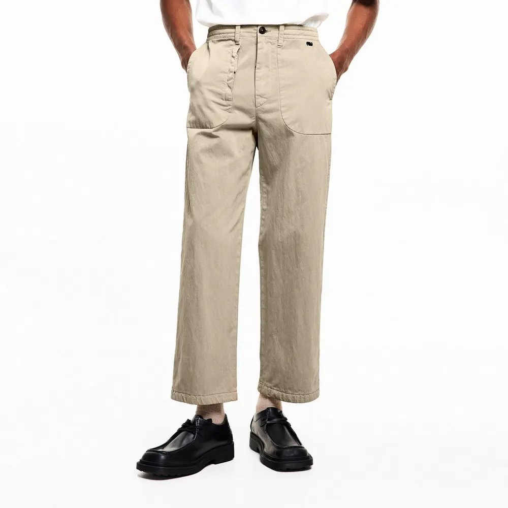 Massimo Osti Studio Men's Gabardine Chinos in Oxford Tan 310, additional product view 3