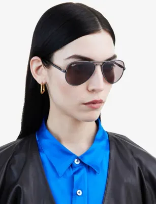 RAY-BAN RB3925 Aviator-Frame Metal Sunglasses detail 2