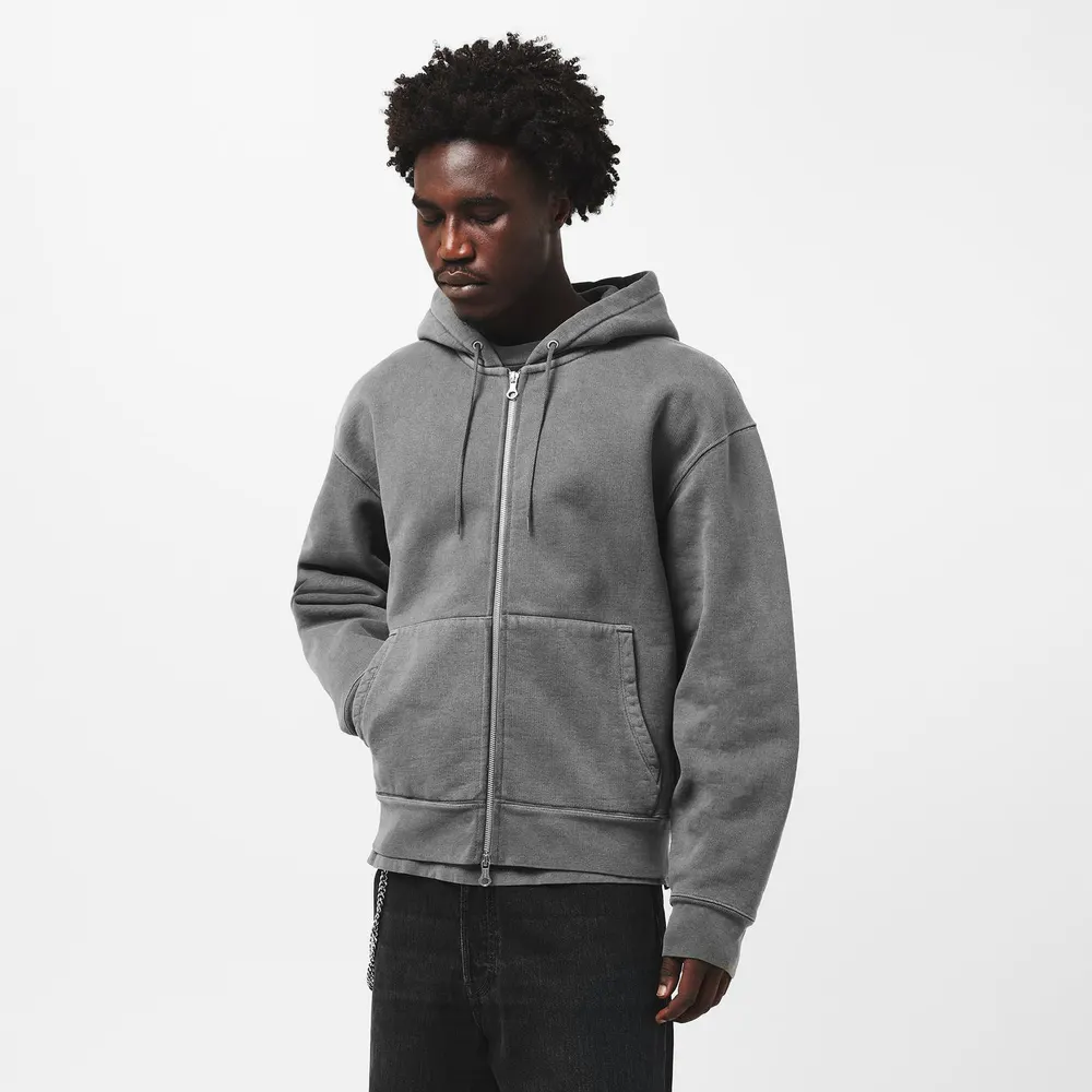 Our Legacy Men's Rascal Zip Hoodie in Worn Black, additional product view 3