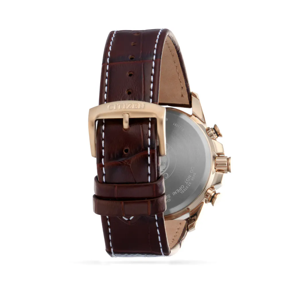 Citizen Perpetual Chrono A.T Mens Watch in Brown, additional product view 3
