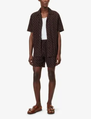 FRESCOBOL CARIOCA Augusto Terry Jacquard Cotton-Blend Shorts detail 2