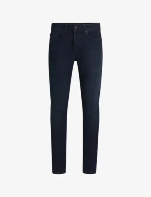 BOSS Straight-leg slim-fit stretch-denim jeans - 32/32