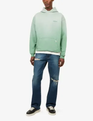 REPRESENT Owners' Club graphic-print cotton-jersey hoody detail 2