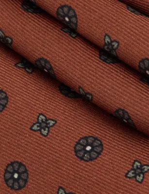 CORNELIANI Patterned Silk Tie detail 2