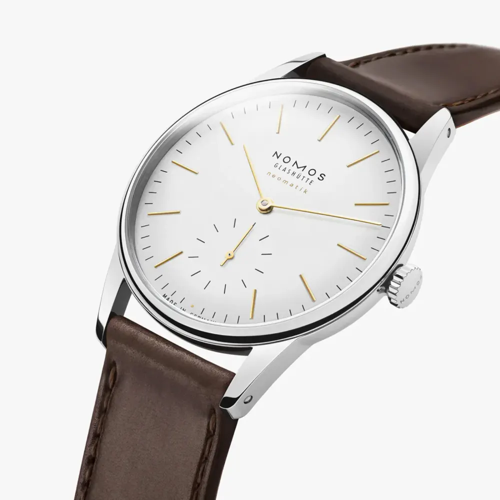 NOMOS Glashutte Orion Neomatik Dore 36.4mm Watch in White, additional product view 3
