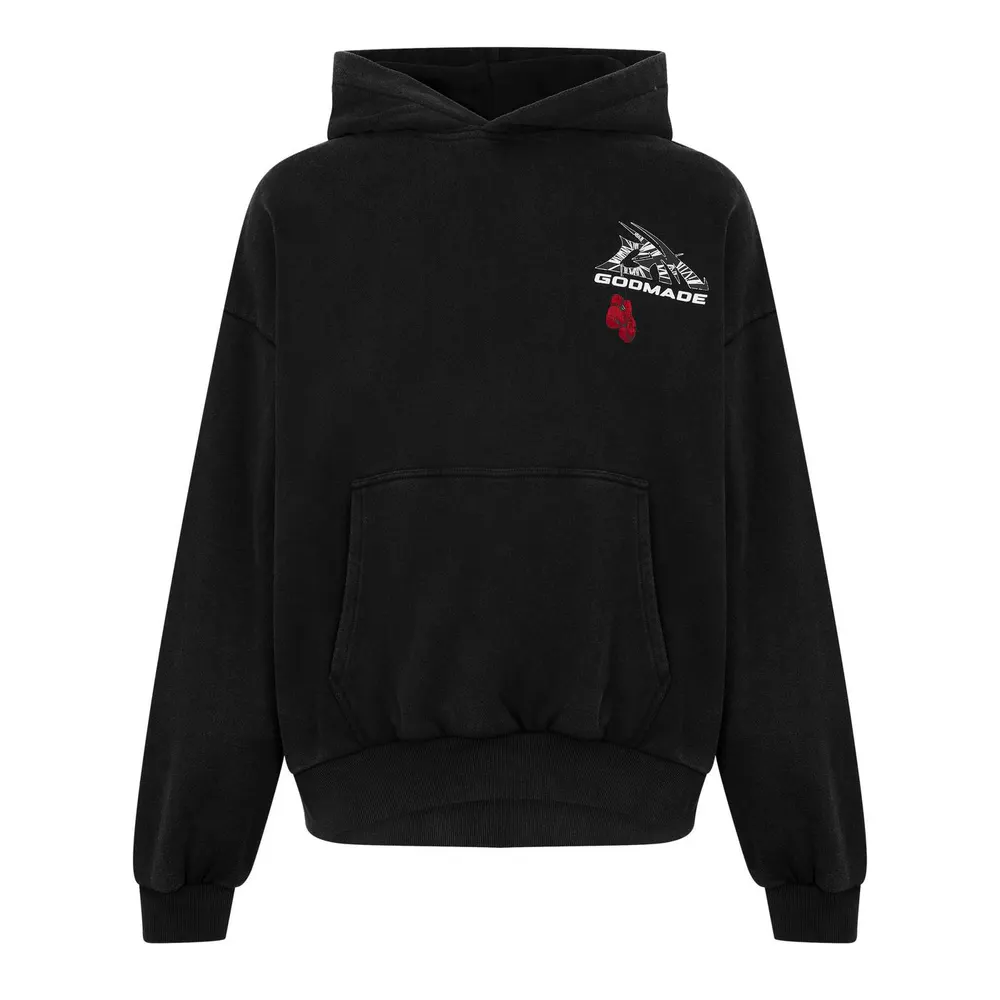 God Made Men's Logo Wrap Pull Over Hoodie