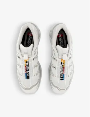 SALOMON XT-6 quick-lace mesh low-top trainers - EUR 38 / 4 UK MEN in WHITE WHITE LUNAR ROCK, additional product view 2