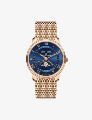 BLANCPAIN Villeret Quantième Red-Gold Automatic Watch 40mm in RED GOLD – Jewellery & Watches | Mens luxury watches