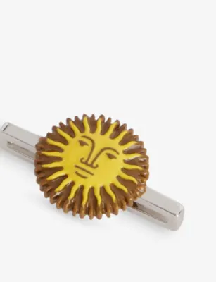 POUBEL St Moritz Sun Sterling-Silver and Enamel Charm detail 2