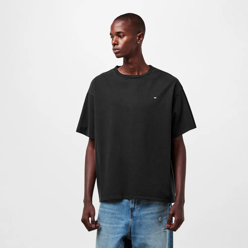 Gallery Dept Mens Micro Logo T-Shirt in Black, additional product view 3