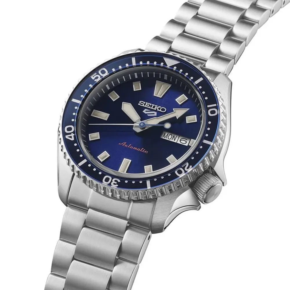 SEIKO 5 SPORTS SKX Redux 42.5mm Mens Watch Blue in Blue, additional product view 3