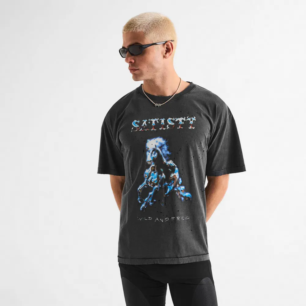 Satisfy Mens MothTech Wild & Free T-Shirt detail 3