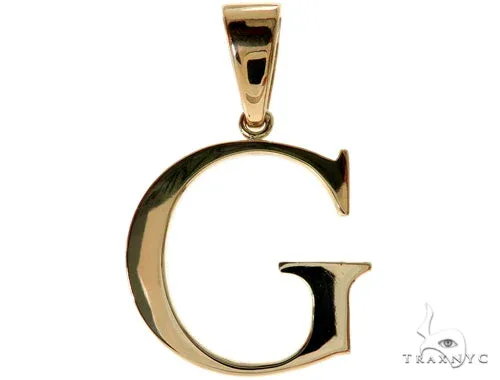 RINA - For Him FACTORY 10K Yellow Gold Initial 'G' Pendant 58461 in Rose Gold – Pendant