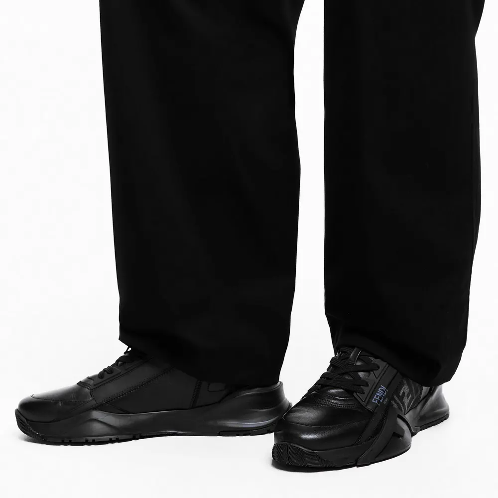 Fendi Men's Flow Runners in Black, additional product view 3