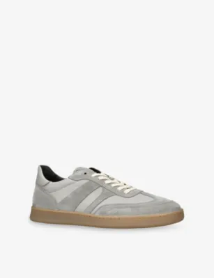COLLEGIUM Pillar Court III Leather Trainers - EUR 43 / 9 UK MEN in GREY, additional product view 3